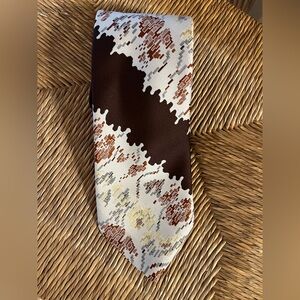 Vintage Schiaparelli mens neck tie, 1970s extra wide tie for men, disco, retro